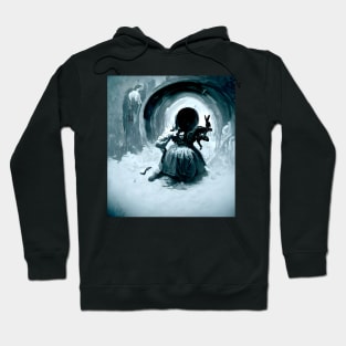 Alice looking down the rabbit hole Hoodie